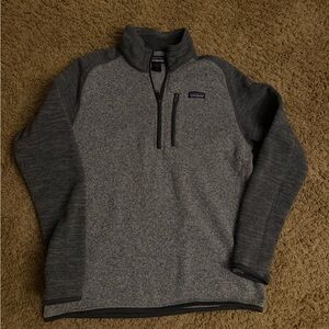 Patagonia Men's Two-Tone Gray Zip-Up Sweater